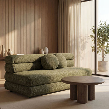 Jubilee Upholstered Modular Armless Loveseat - Olive