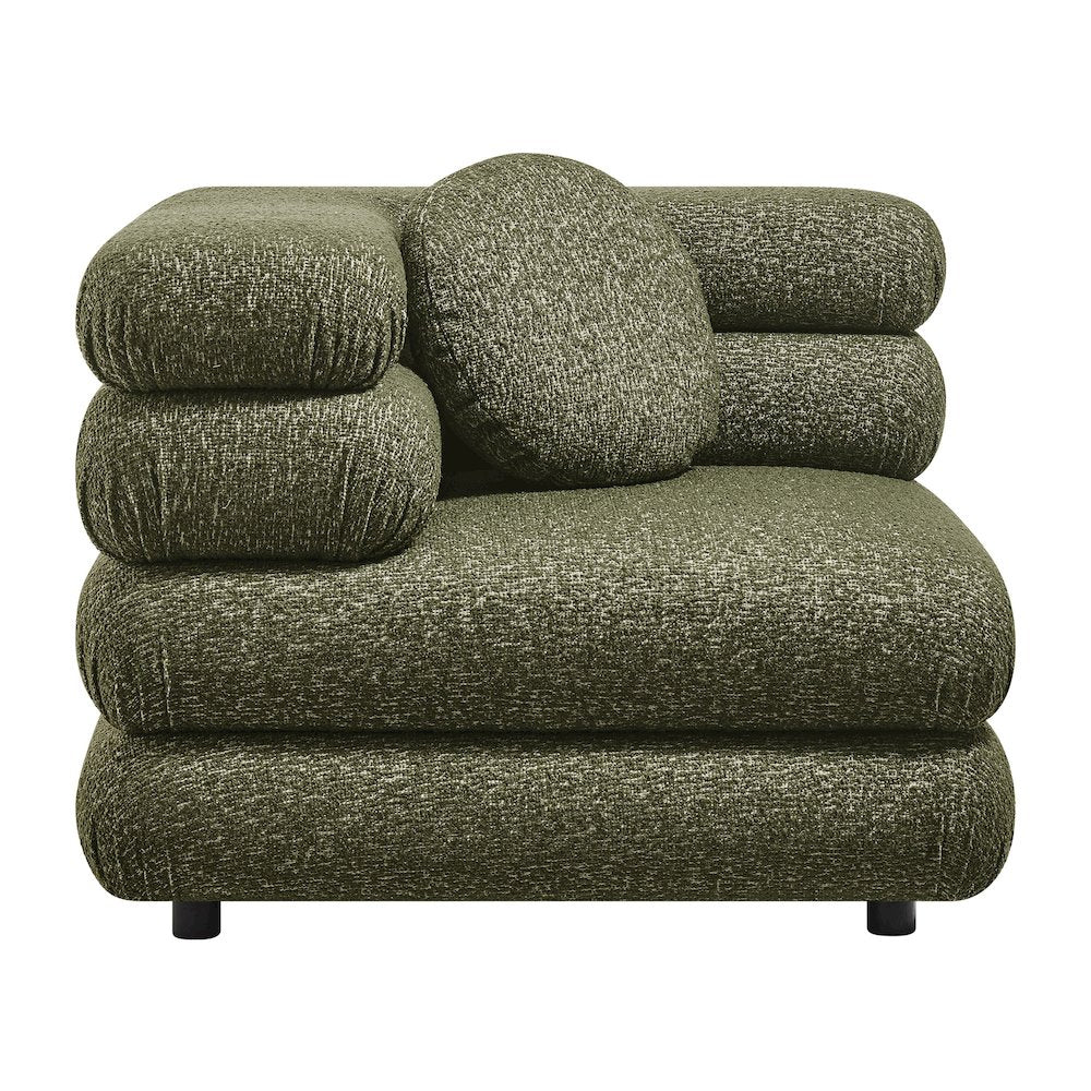 Jubilee Upholstered Modular Corner Chair - Olive