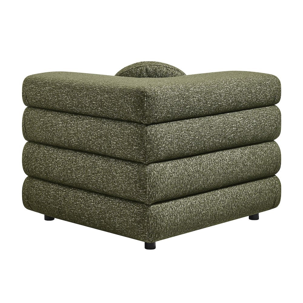 Jubilee Upholstered Modular Corner Chair - Olive