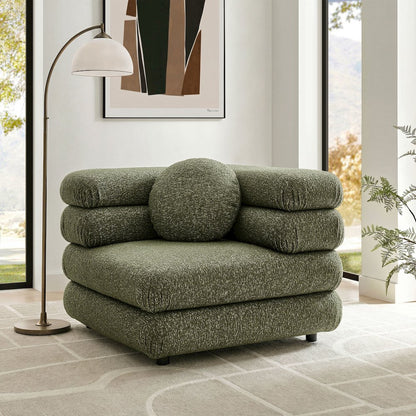 Jubilee Upholstered Modular Corner Chair - Olive