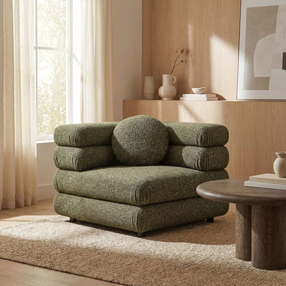 Jubilee Upholstered Modular Corner Chair - Olive