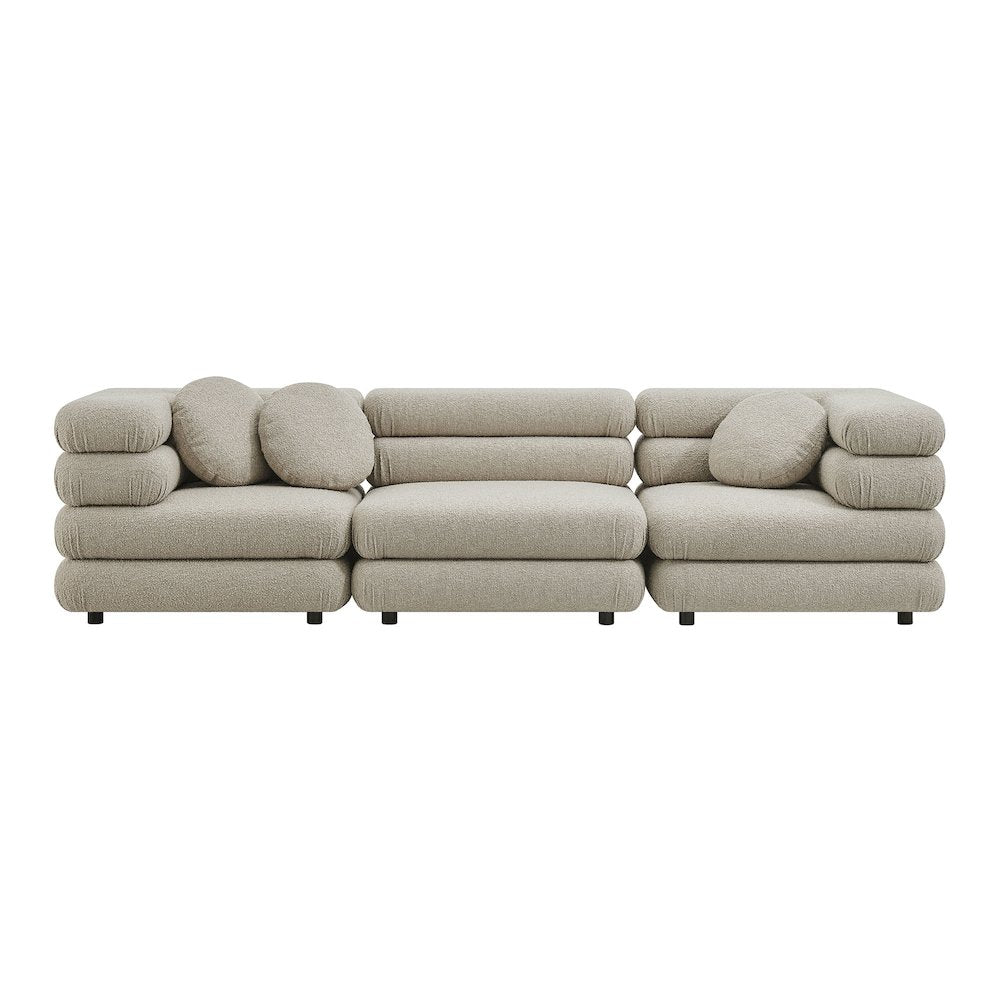 Jubilee 3-Piece Upholstered 3-Piece Modular Sofa Set - Linen