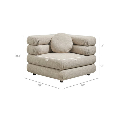 Jubilee 3-Piece Upholstered 3-Piece Modular Sofa Set - Linen