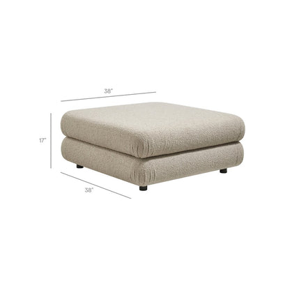 Jubilee 4-Piece Upholstered Modular Sofa Set - Linen
