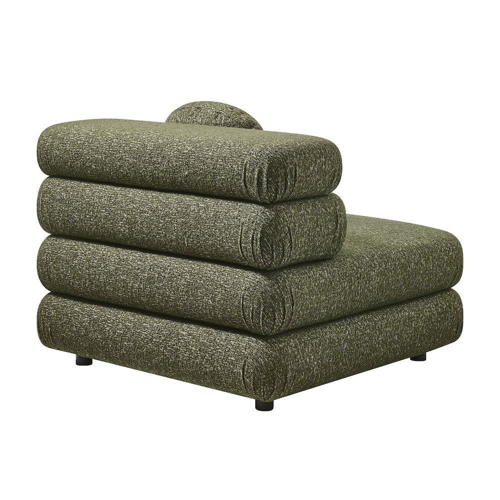 Jubilee 4-Piece Upholstered Modular Sofa Set - Olive
