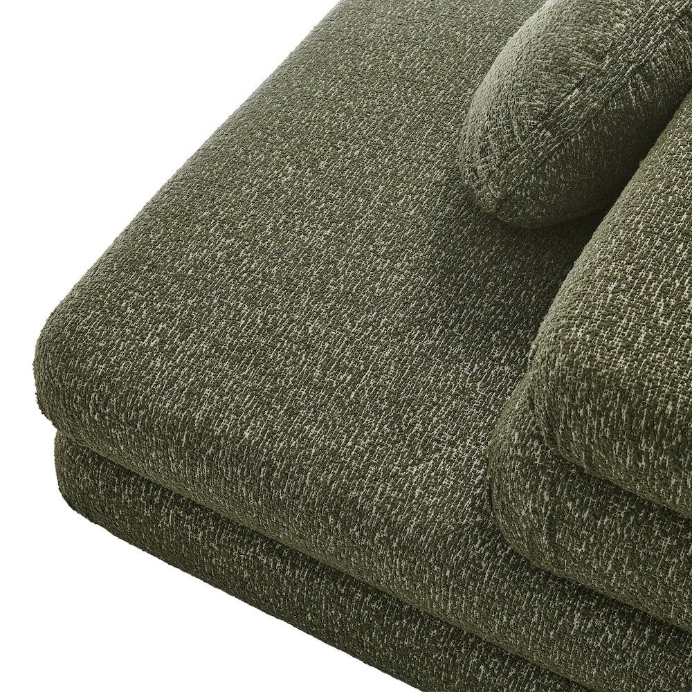 Jubilee 4-Piece Upholstered Modular Sofa Set - Olive