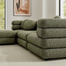 Jubilee 4-Piece Upholstered Modular Sofa Set - Olive