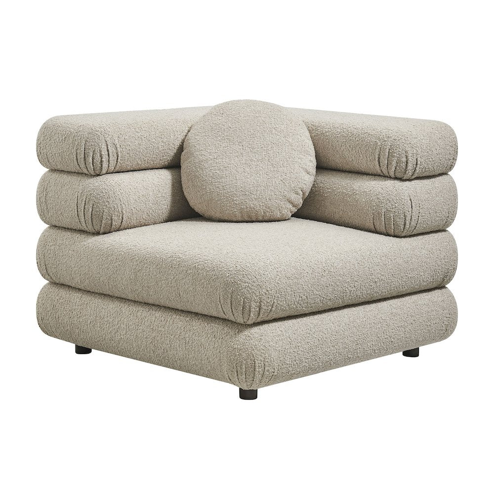 Jubilee 5-Piece Upholstered Modular L-Shaped Sofa Set - Linen