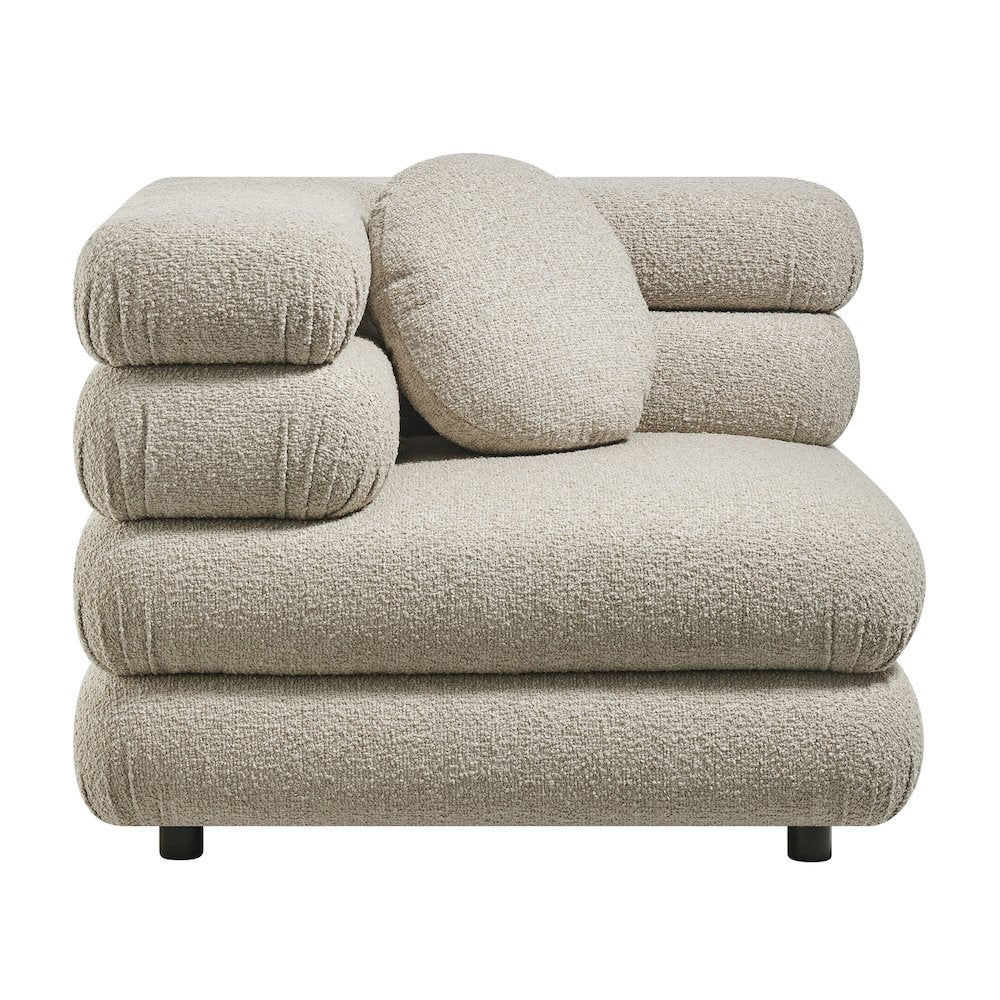 Jubilee 5-Piece Upholstered Modular L-Shaped Sofa Set - Linen