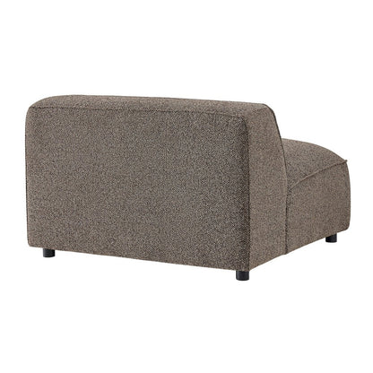 Auren 5 Piece Lattice Bouclé Upholstered Modular Corner Sectional - Earth