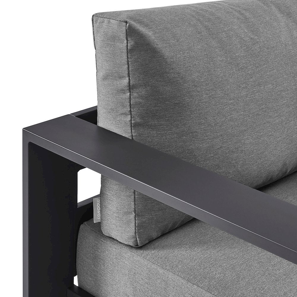 Tahoe Outdoor Patio Powder-Coated Aluminum Swivel Armchair