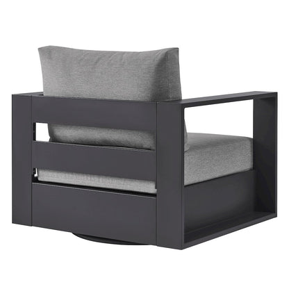 Tahoe Outdoor Patio Powder-Coated Aluminum Swivel Armchair