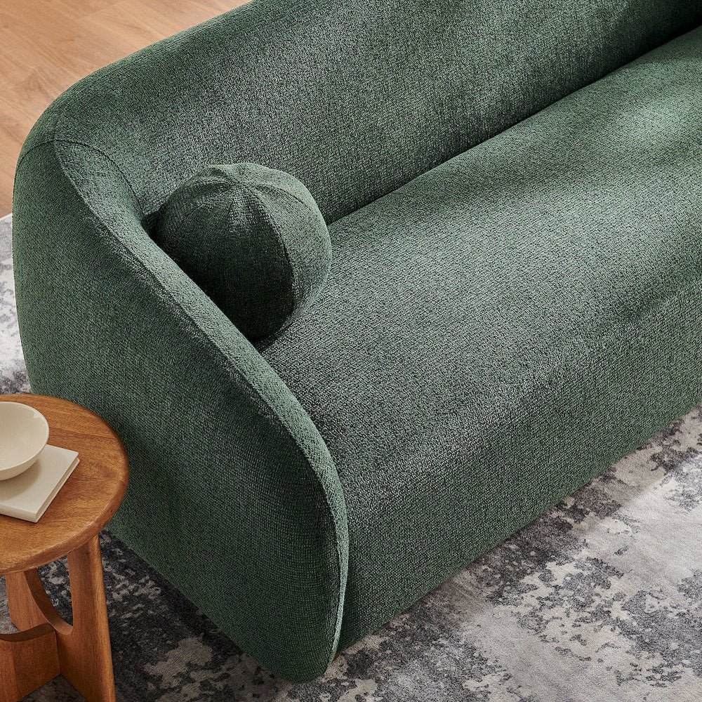 Holland 85" Chenille Fabric Sofa - Pine