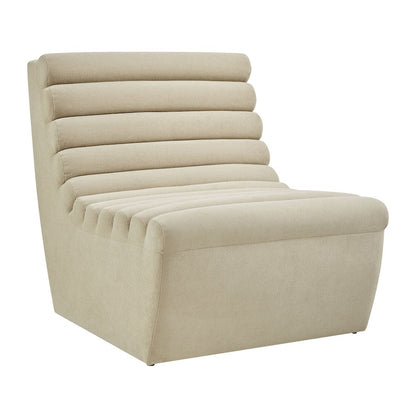 Corbin Performance Fleece Armless Accent Chair - Bisque