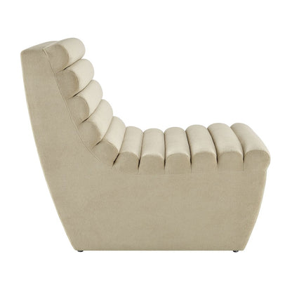Corbin Performance Fleece Armless Accent Chair - Bisque