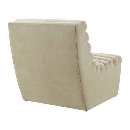 Corbin Performance Fleece Armless Accent Chair - Bisque