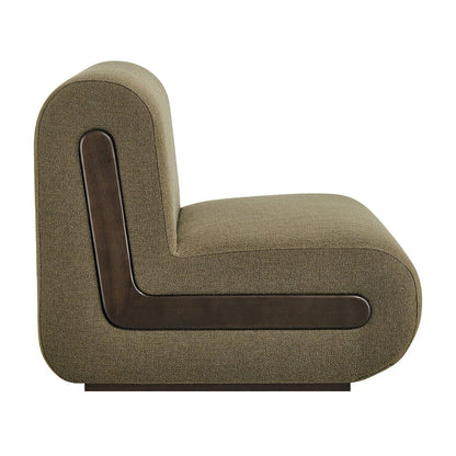 Denby Linen Blend Accent Chair - Olive