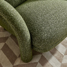 Ferris Textured Woven Fabric Lounge Chair - Olive