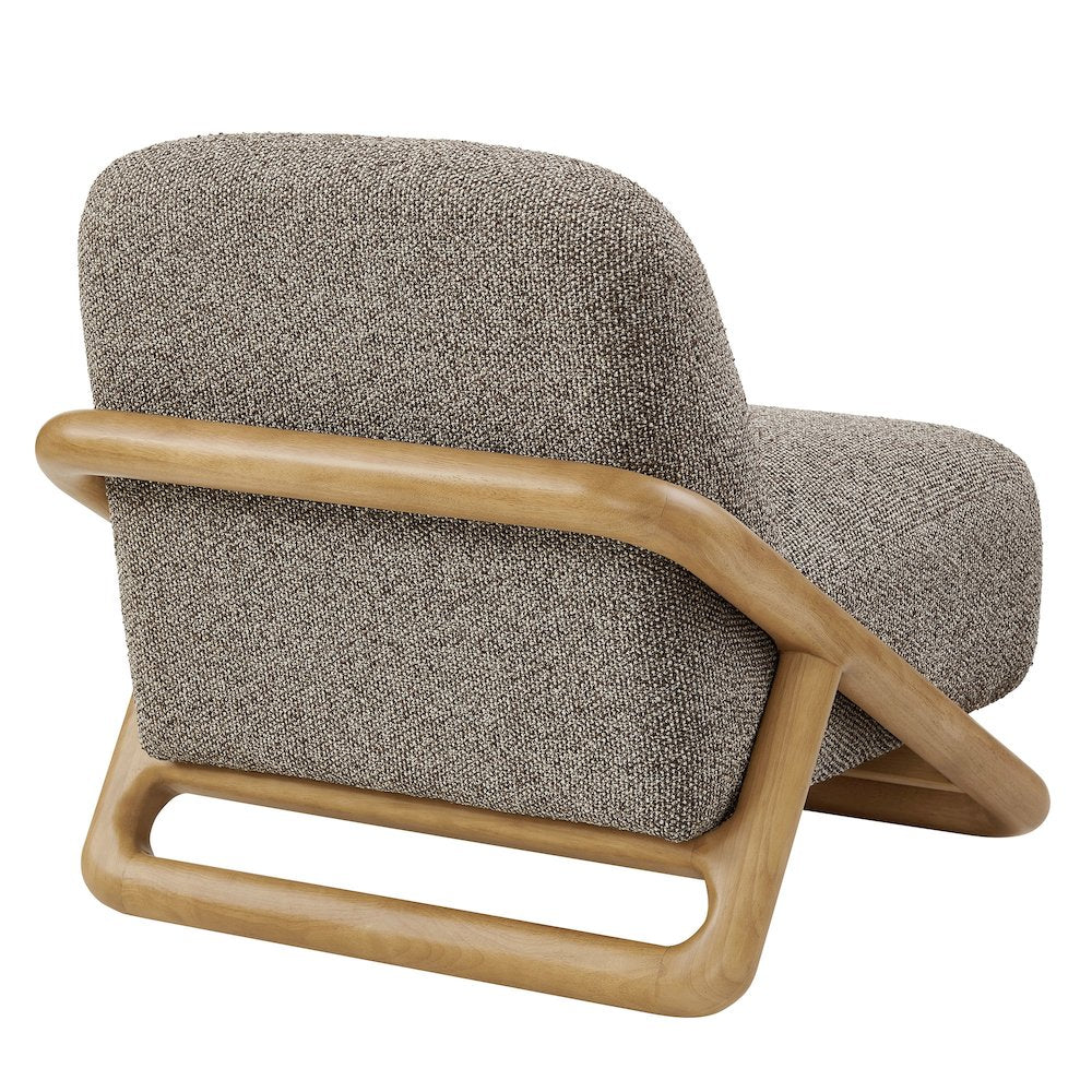 Vander Textured Fabric Accent Chair - Chestnut Earth