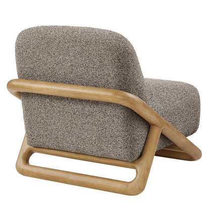 Vander Textured Fabric Accent Chair - Chestnut Earth