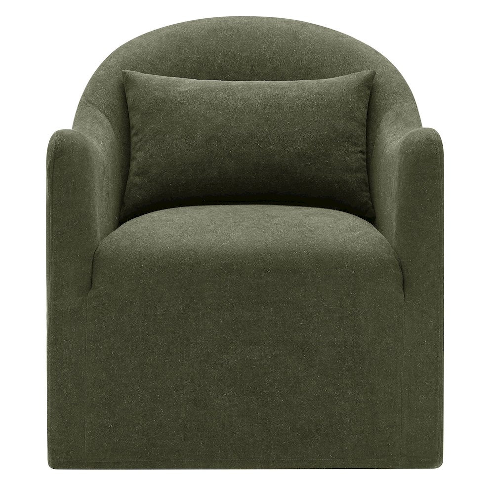 Bardot Linen Blend Accent Chair - Sage