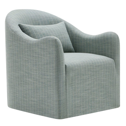 Bardot Striped Accent Chair - Spa Blue Stripe