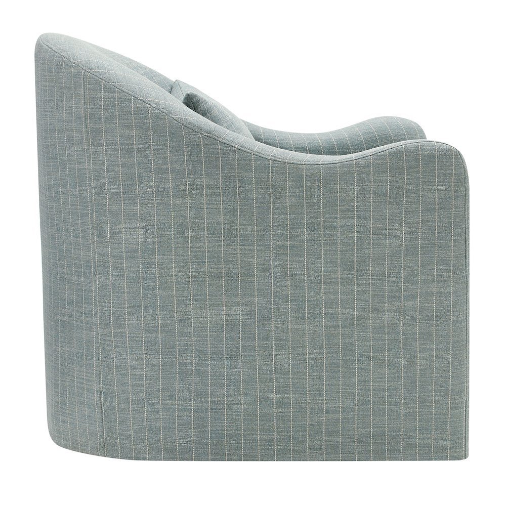 Bardot Striped Accent Chair - Spa Blue Stripe