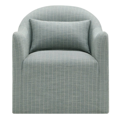 Bardot Striped Accent Chair - Spa Blue Stripe
