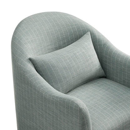 Bardot Striped Accent Chair - Spa Blue Stripe