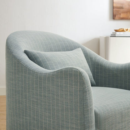 Bardot Striped Accent Chair - Spa Blue Stripe