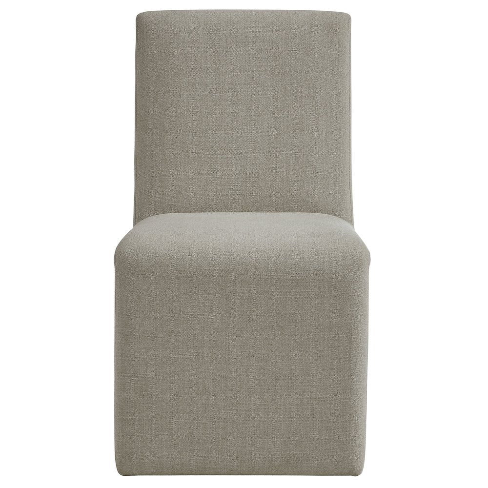 Emory Upholstered Fabric Dining Side Chair Set of 2 - Linen