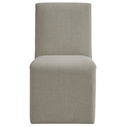 Emory Upholstered Fabric Dining Side Chair Set of 2 - Linen