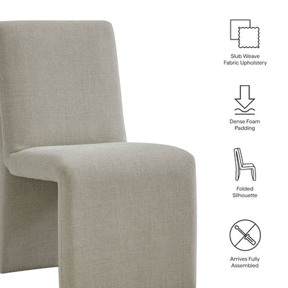 Emory Upholstered Fabric Dining Side Chair Set of 2 - Linen