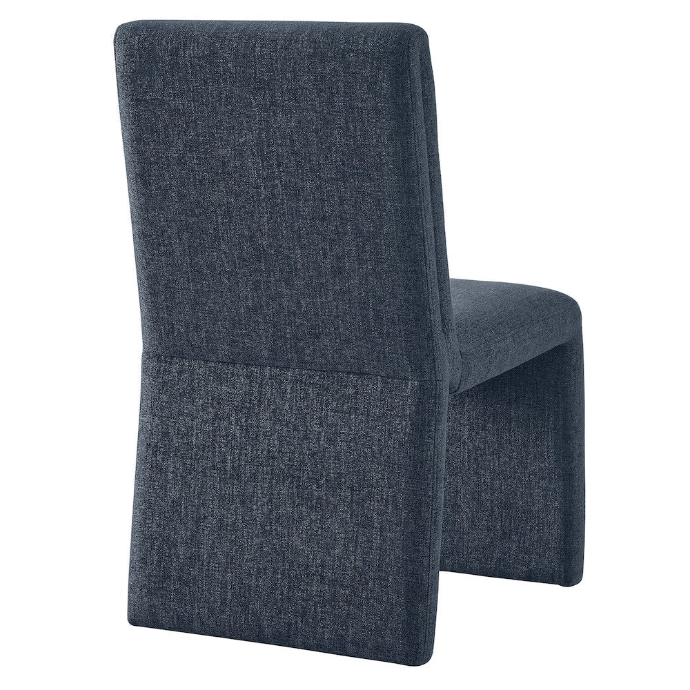 Emory Upholstered Fabric Dining Side Chair Set of 2 - Slate Blue