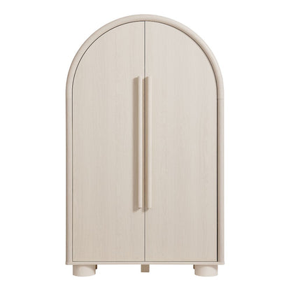 Bellamy Arched Fold-Out Desk Cabinet - Ash