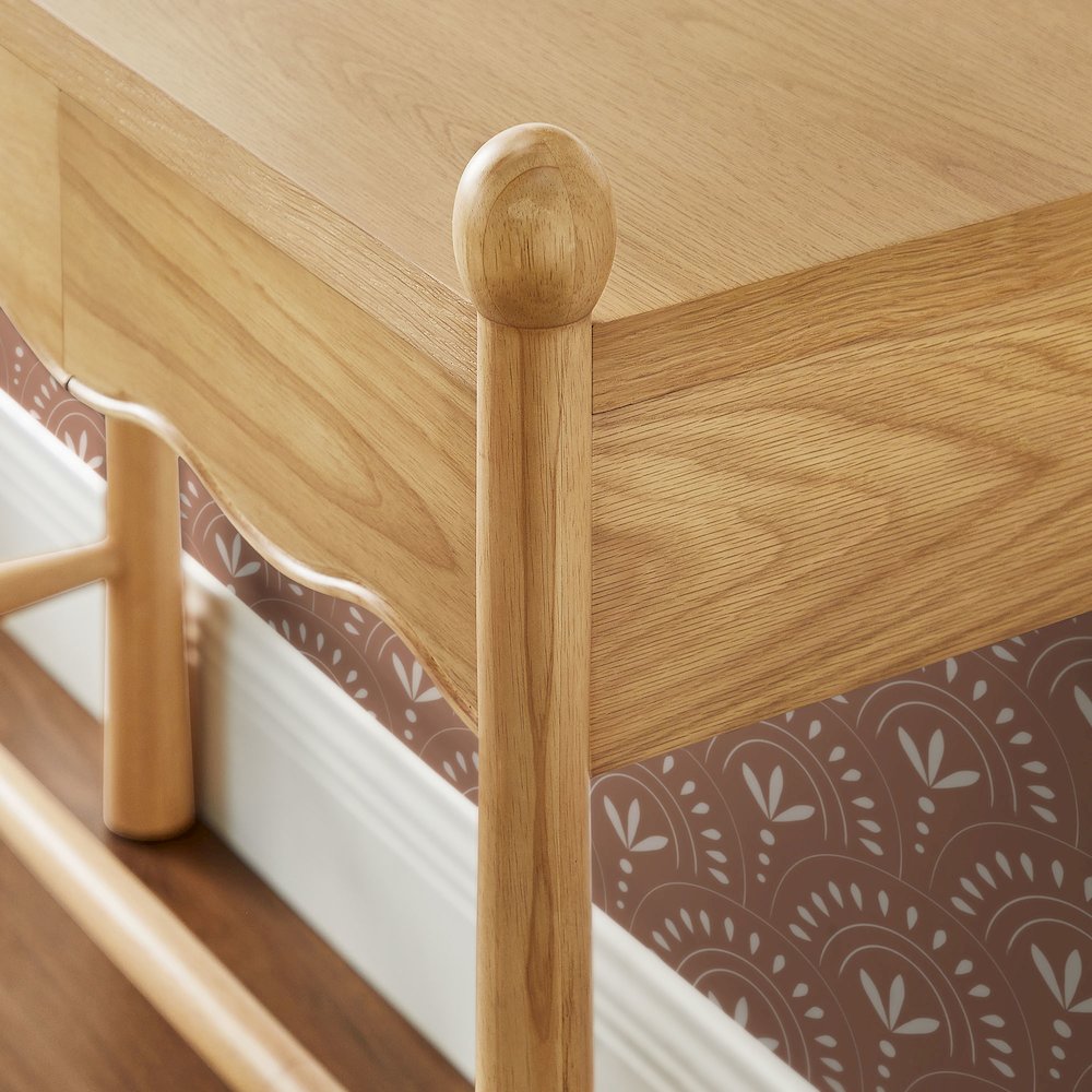 Darcy 44 Inch Wood Console Table - Oak