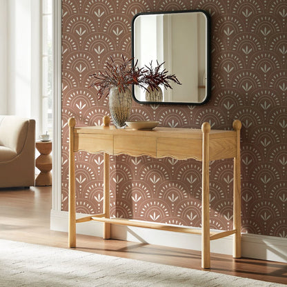 Darcy 44 Inch Wood Console Table - Oak