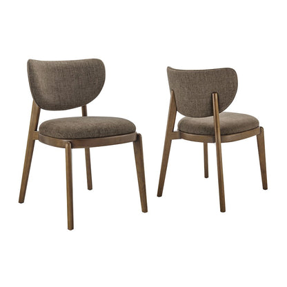 Fenwick Fabric Dining Chairs Set of 2 - Mocha