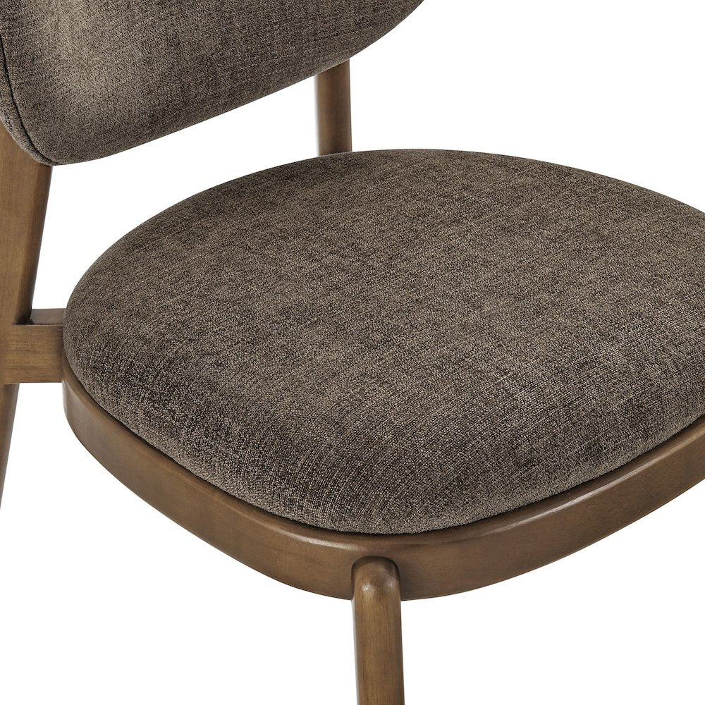 Fenwick Fabric Dining Chairs Set of 2 - Mocha