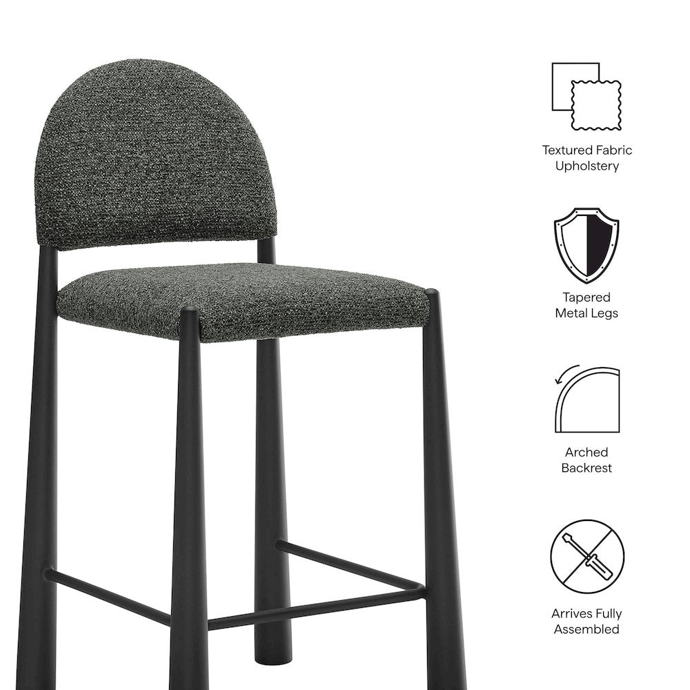 Hayley Upholstered Fabric Counter Stools Set of 2