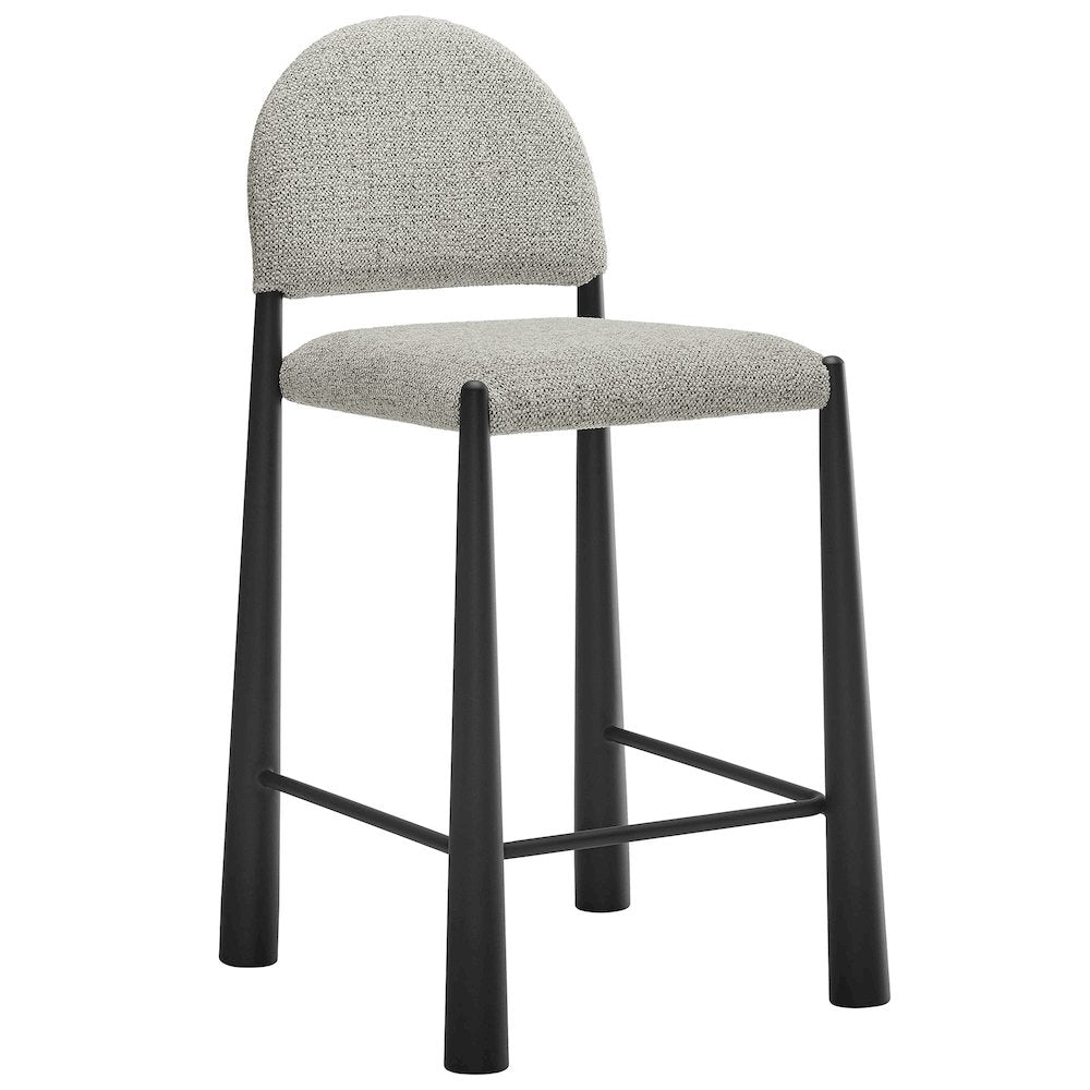 Hayley Upholstered Fabric Counter Stools Set of 2