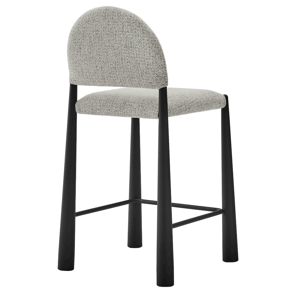 Hayley Upholstered Fabric Counter Stools Set of 2