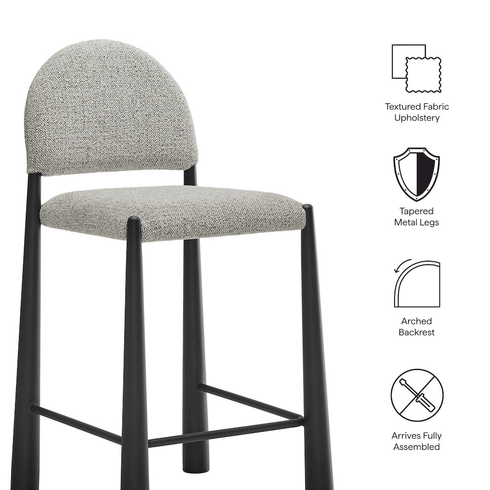 Hayley Upholstered Fabric Counter Stools Set of 2