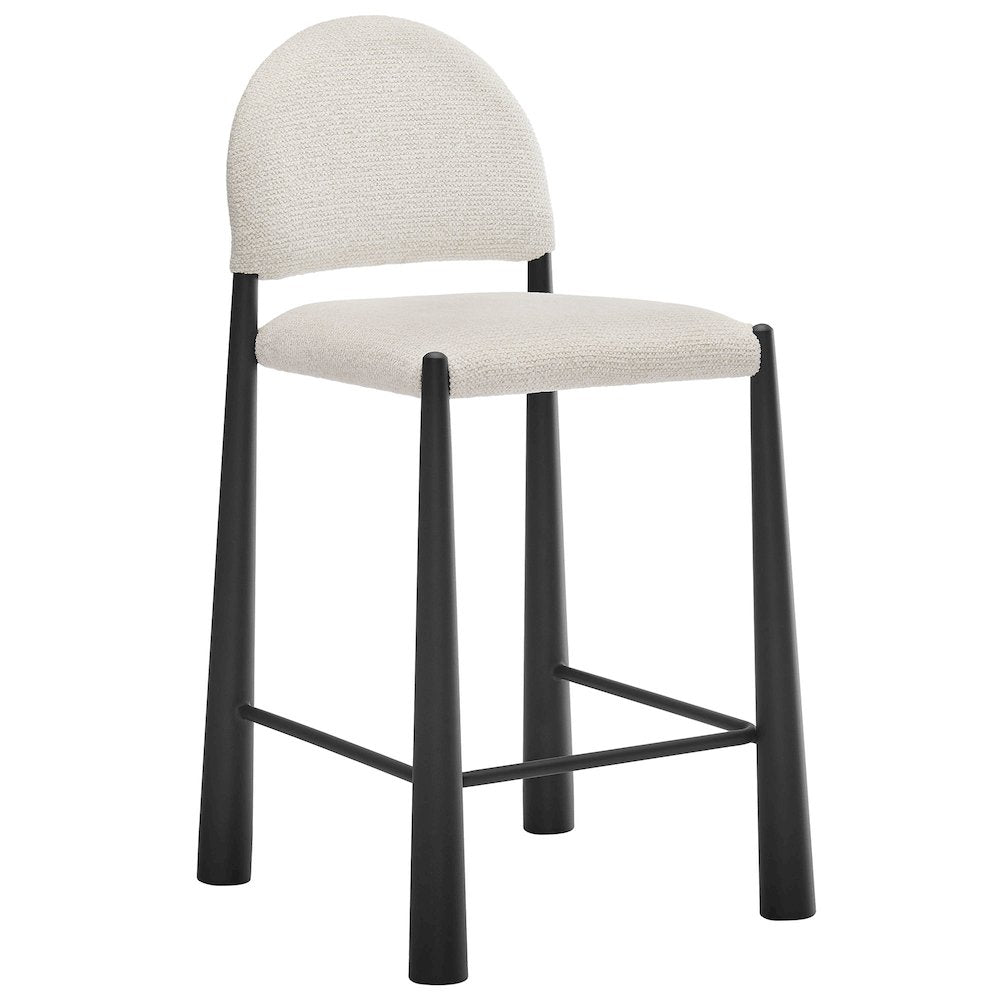 Hayley Upholstered Fabric Counter Stools Set of 2