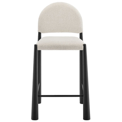 Hayley Upholstered Fabric Counter Stools Set of 2