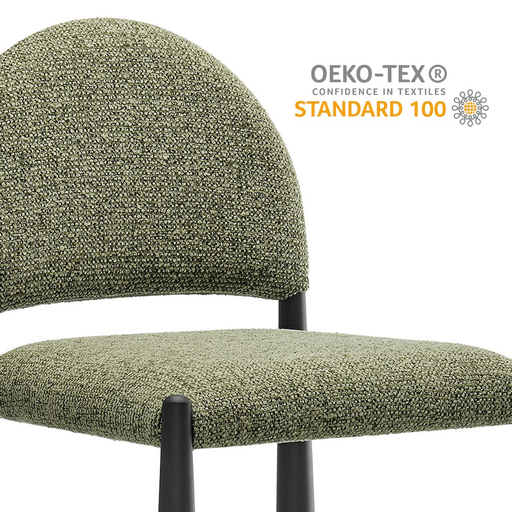Hayley Upholstered Fabric Counter Stools Set of 2