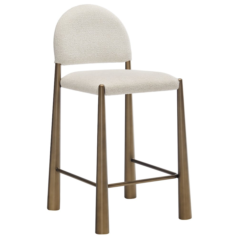 Hayley Upholstered Fabric Counter Stools Set of 2