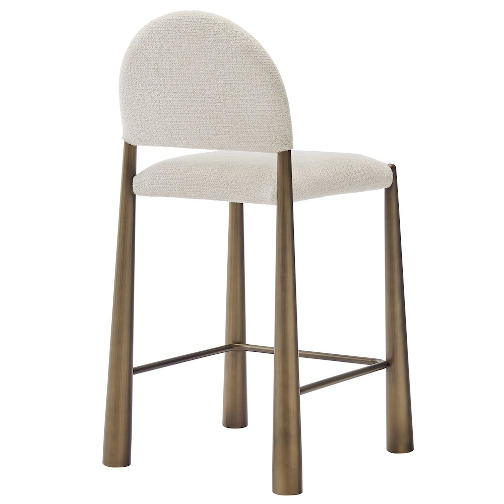 Hayley Upholstered Fabric Counter Stools Set of 2
