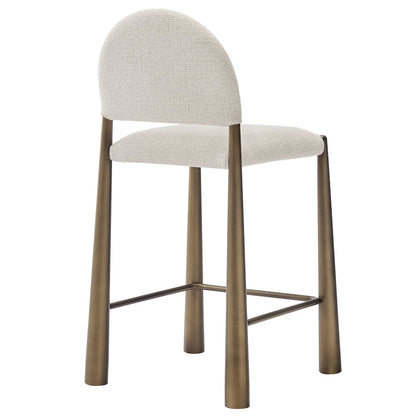Hayley Upholstered Fabric Counter Stools Set of 2