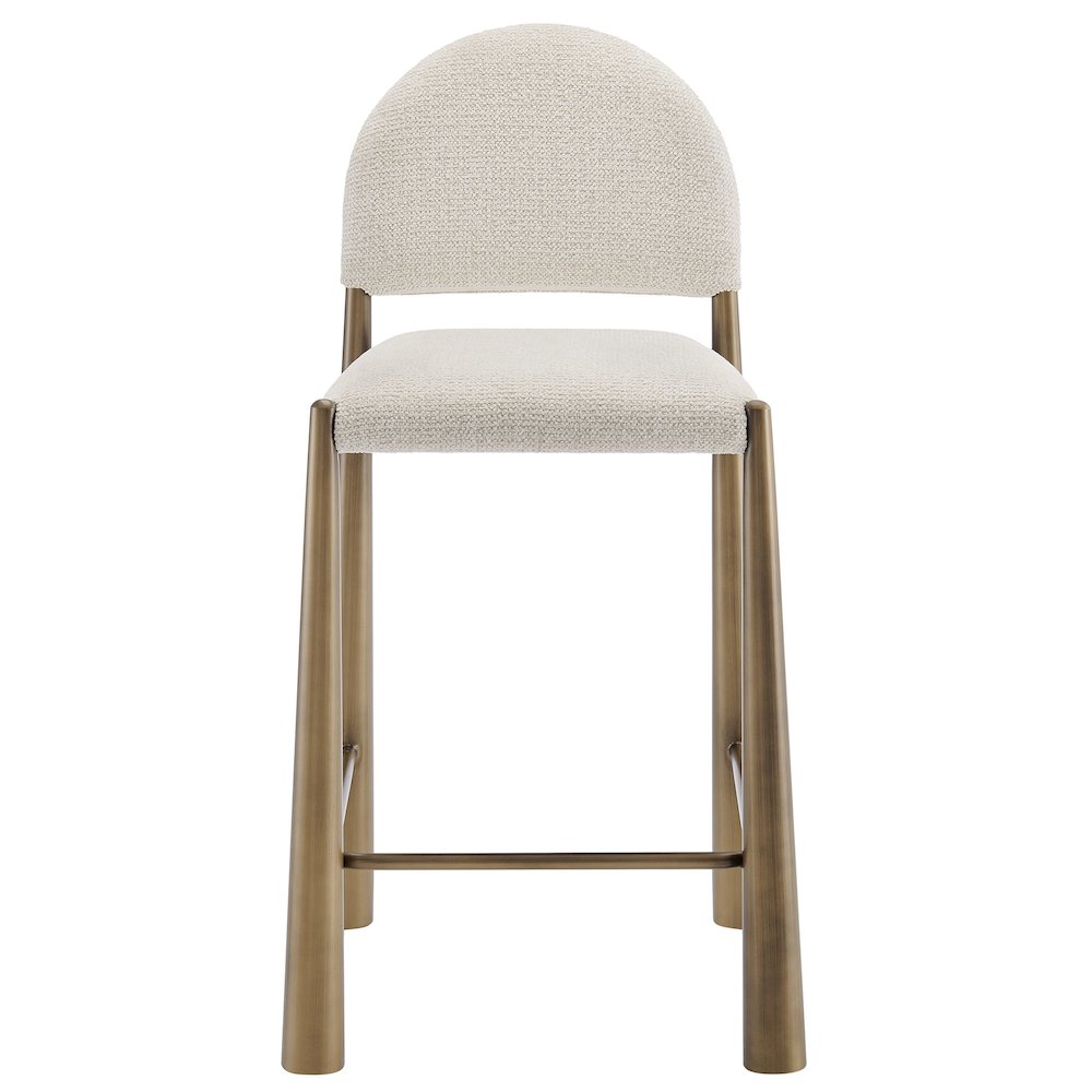Hayley Upholstered Fabric Counter Stools Set of 2